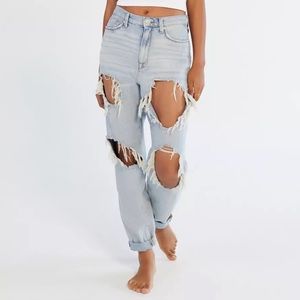 Urban Outfitters BDG High Waisted Distressed Ripped Mom Jeans